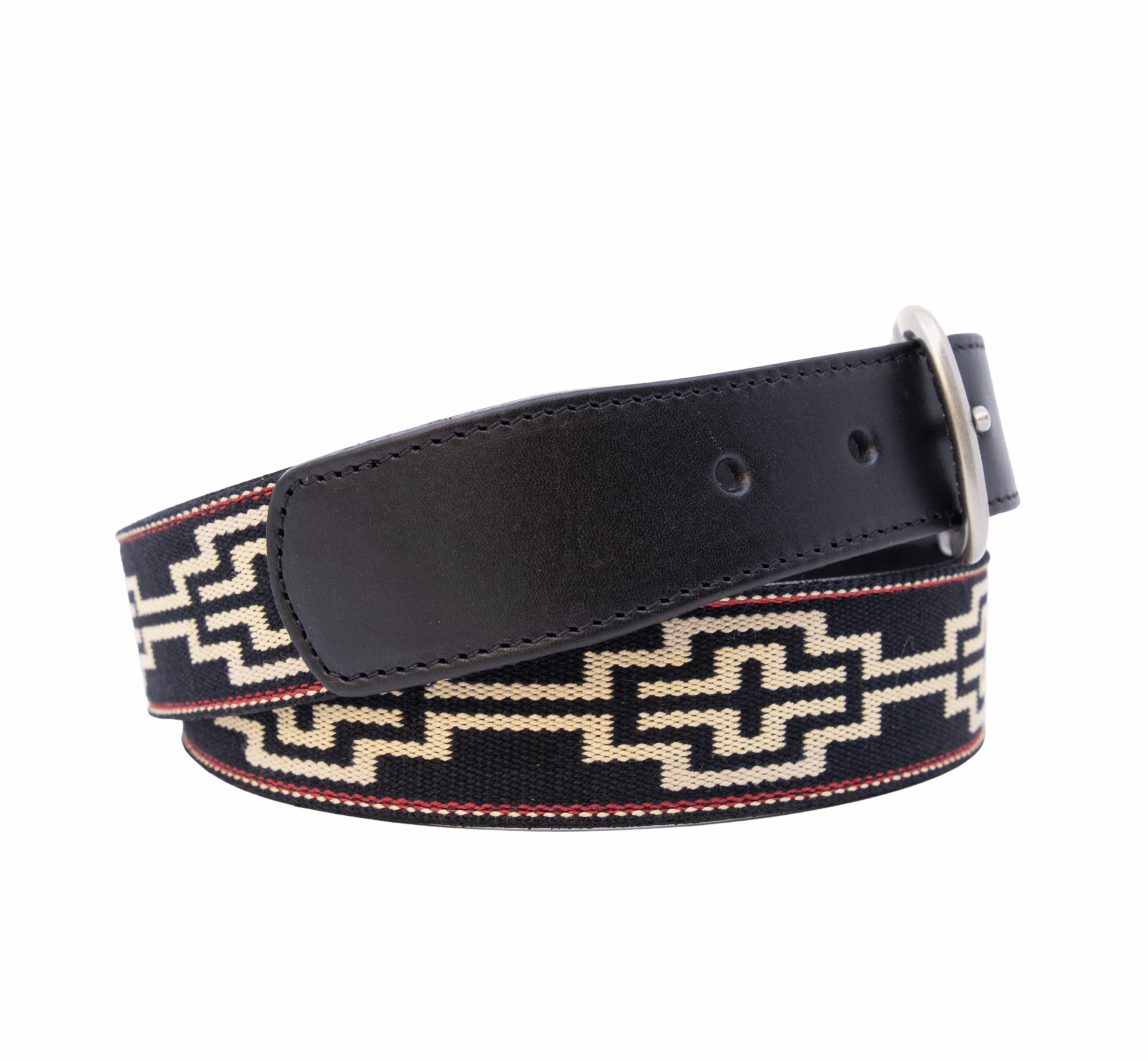 Limited Edition: Caballero Black Leather Woven Belt - Image 3