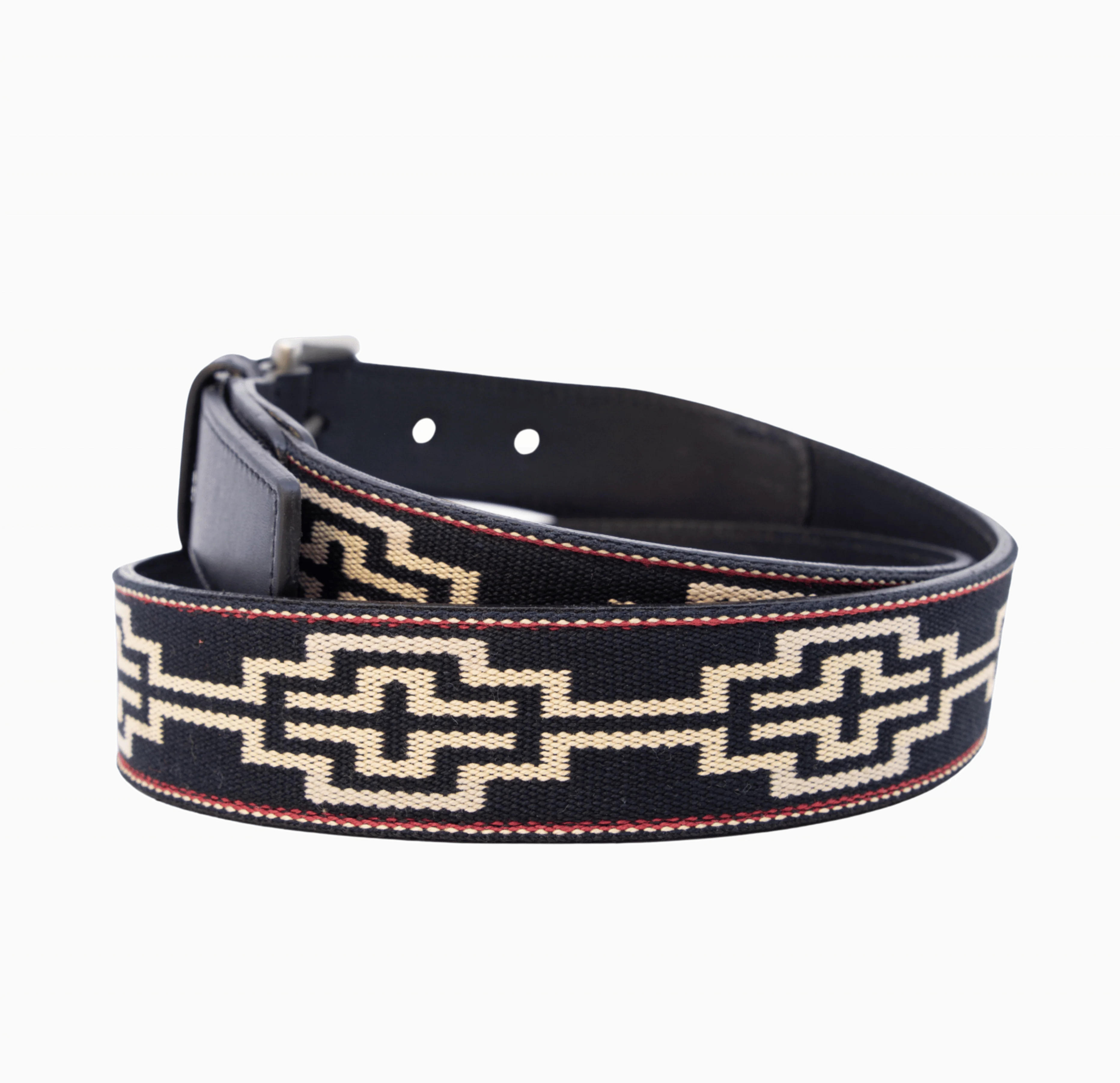 Limited Edition: Caballero Black Leather Woven Belt - Image 4