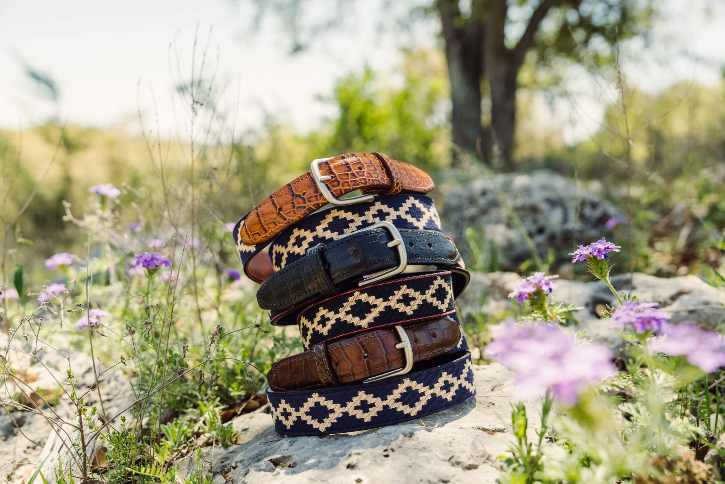 Corbina Black Woven Belt - Exótico Noche - Image 4