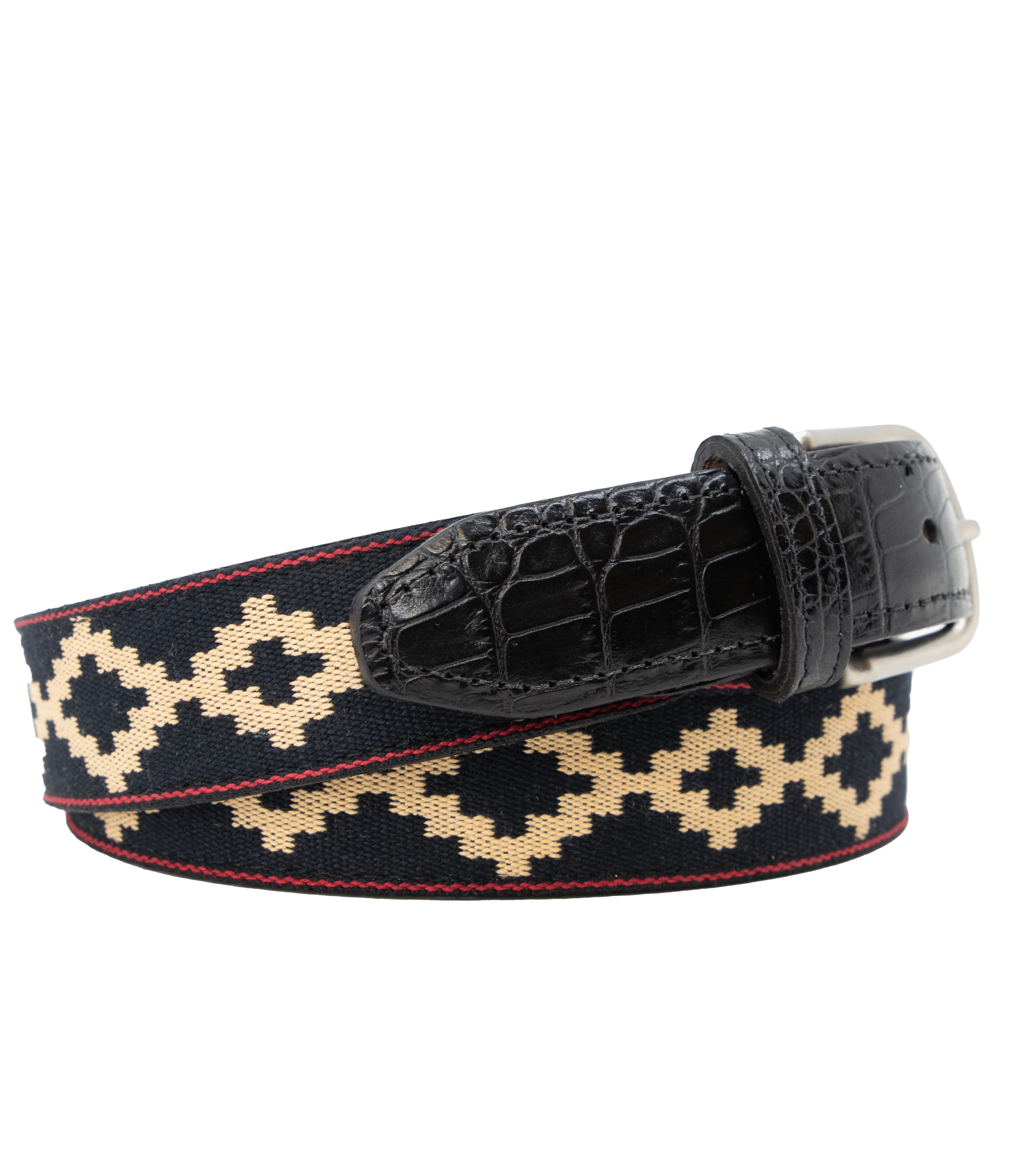Corbina Black Woven Belt - Exótico Noche - Image 5