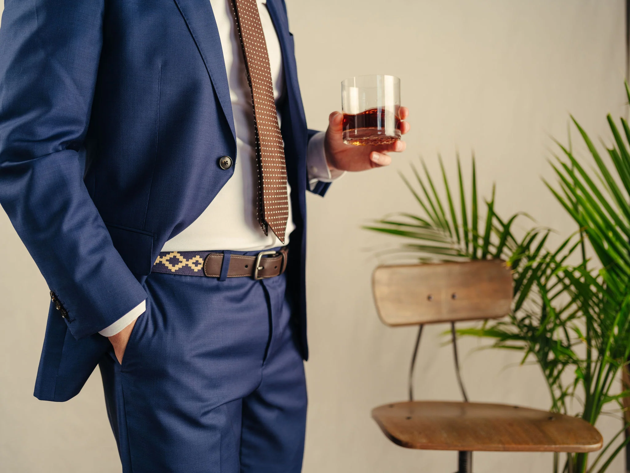 Corbina Cognac & Chocolate Woven Belt Bundle - Image 4