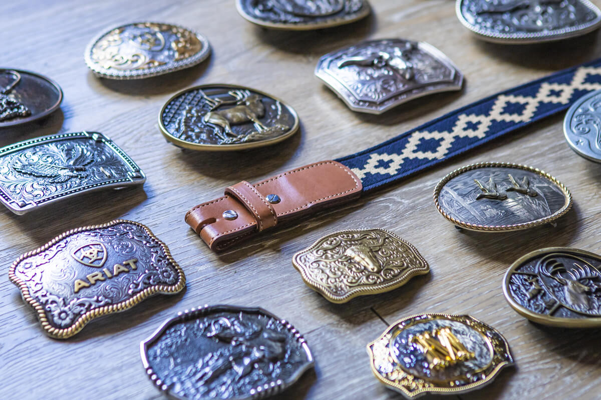 Corbina Woven Belt - Changeable Buckle - Image 12