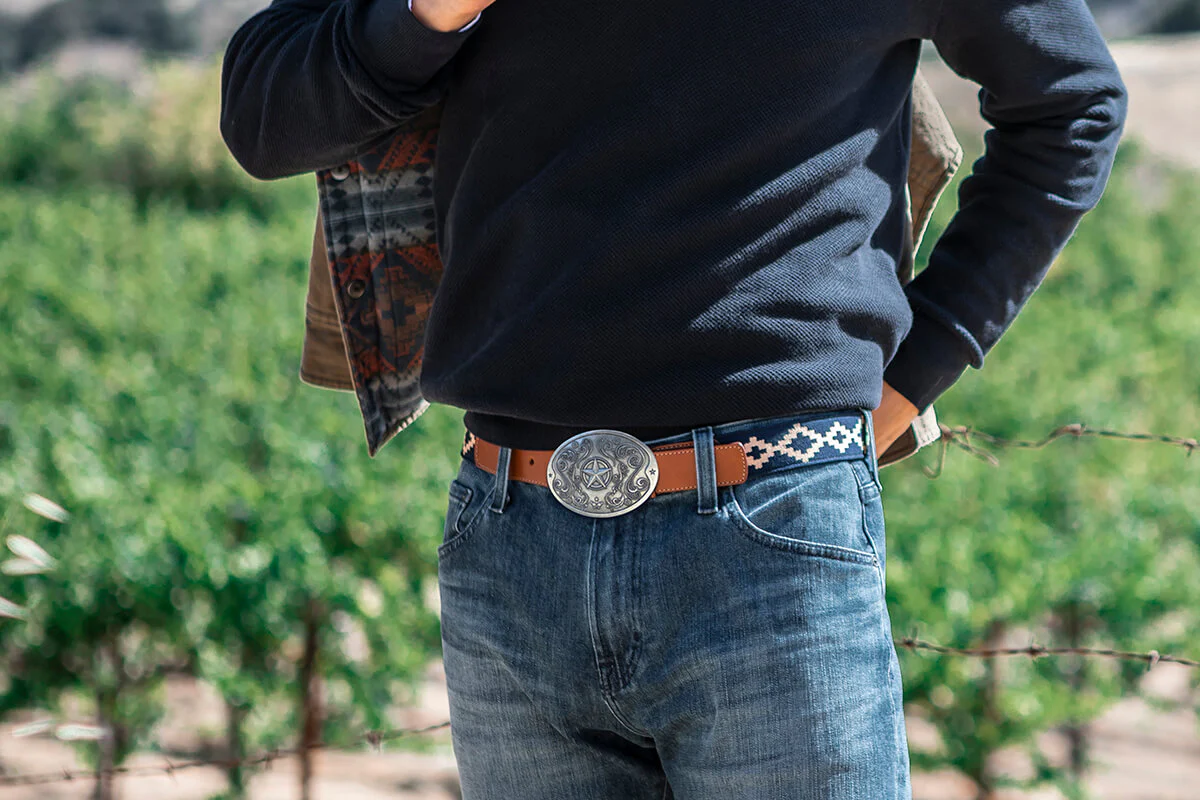 Paloma Woven Belt - Changeable Buckle - Image 4